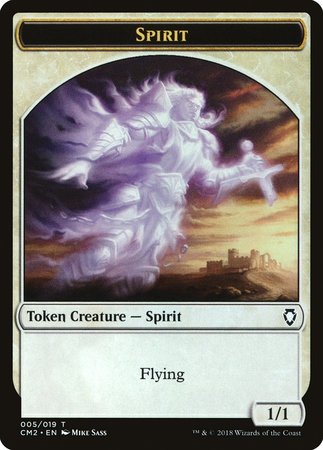 Spirit Token [Commander Anthology Volume II Tokens] | Exor Games Summserside