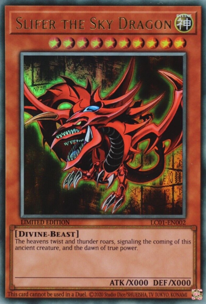 Slifer the Sky Dragon (25th Anniversary) [LC01-EN002] Ultra Rare | Exor Games Summserside