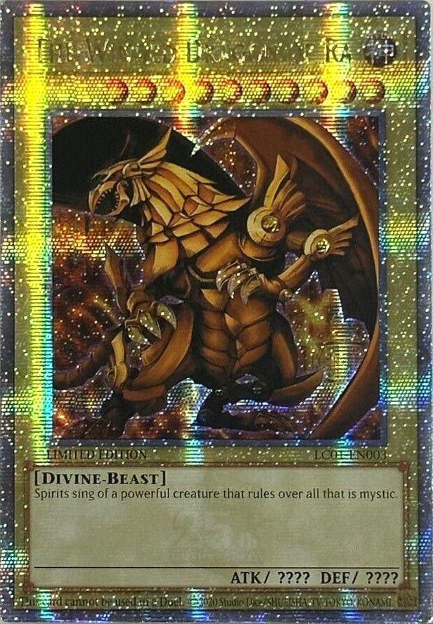 The Winged Dragon of Ra (25th Anniversary) [LC01-EN003] Quarter Century Secret Rare | Exor Games Summserside