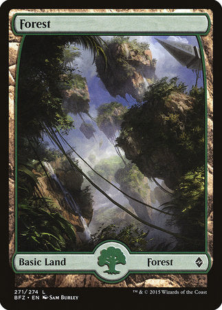 Forest (271) - Full Art [Battle for Zendikar] | Exor Games Summserside