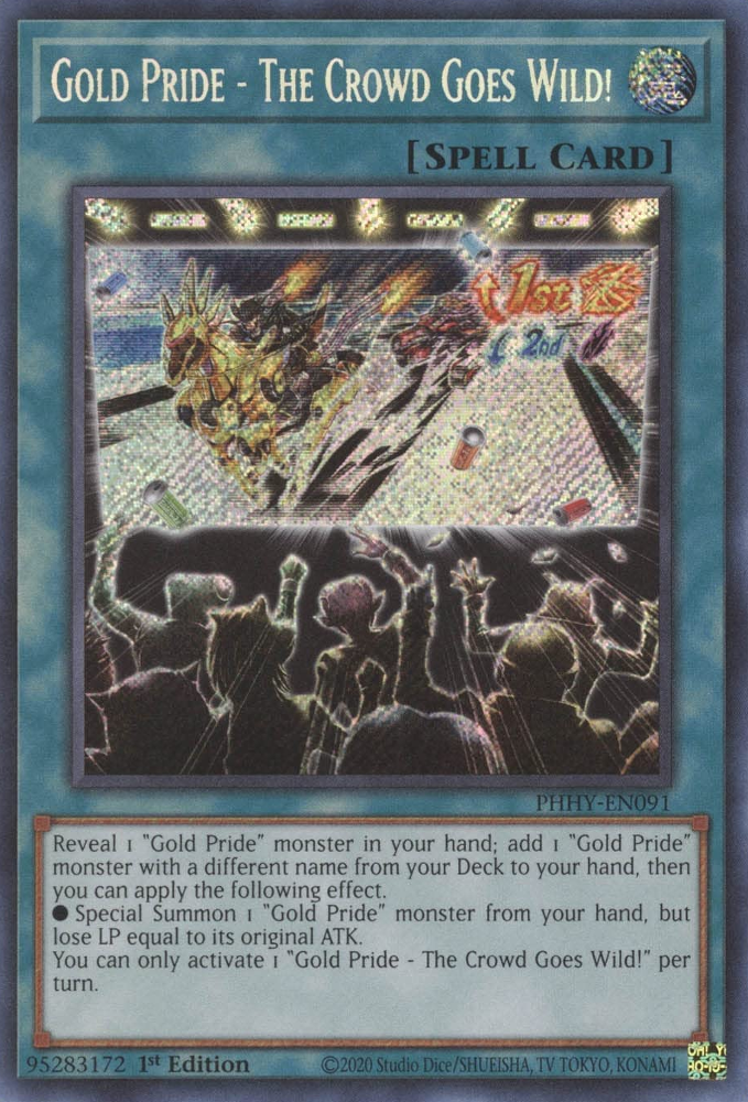 Gold Pride - The Crowd Goes Wild! [PHHY-EN091] Secret Rare | Exor Games Summserside