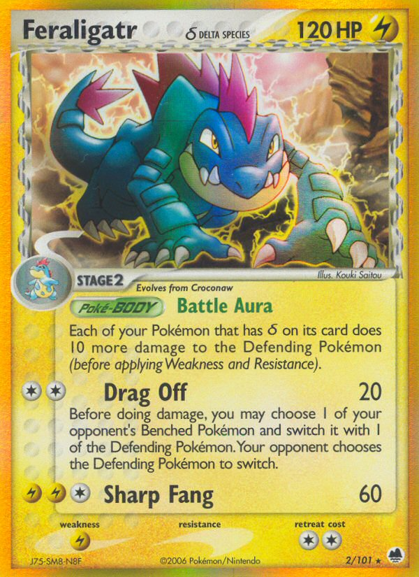 Feraligatr (2/101) (Delta Species) [EX: Dragon Frontiers] | Exor Games Summserside