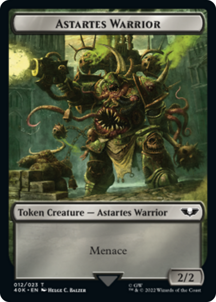 Astartes Warrior // Plaguebearer of Nurgle [Universes Beyond: Warhammer 40,000 Tokens] | Exor Games Summserside