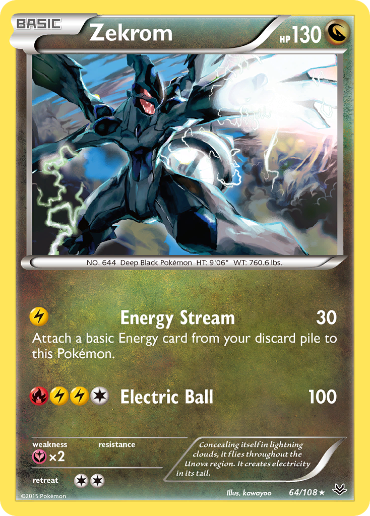 Zekrom (64/108) [XY: Roaring Skies] | Exor Games Summserside