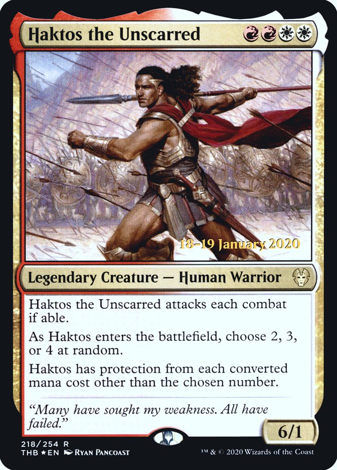 Haktos the Unscarred [Theros Beyond Death Prerelease Promos] | Exor Games Summserside