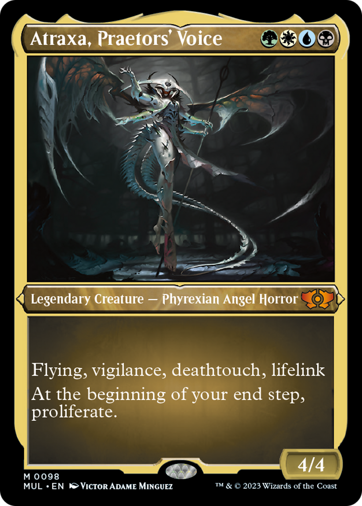 Atraxa, Praetors' Voice (Foil Etched) [Multiverse Legends] | Exor Games Summserside