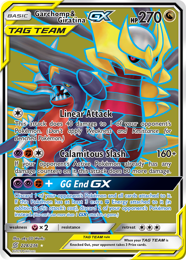 Garchomp & Giratina GX (228/236) [Sun & Moon: Unified Minds] | Exor Games Summserside