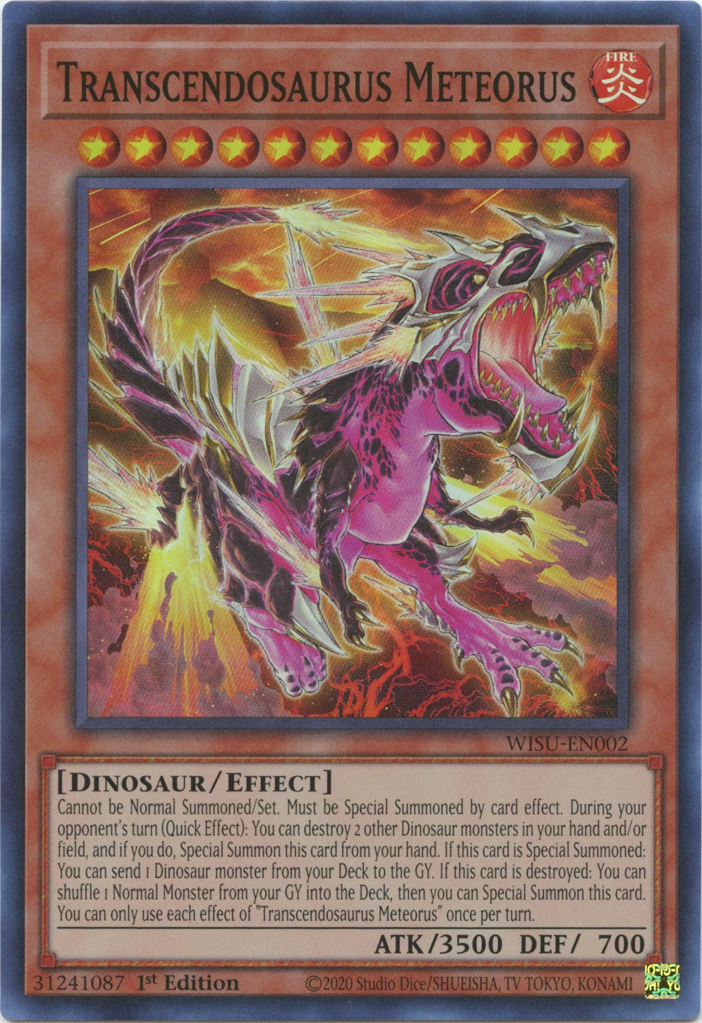 Transcendosaurus Meteorus [WISU-EN002] Super Rare | Exor Games Summserside