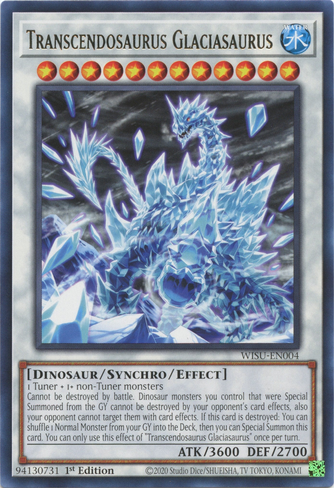 Transcendosaurus Glaciasaurus [WISU-EN004] Rare | Exor Games Summserside