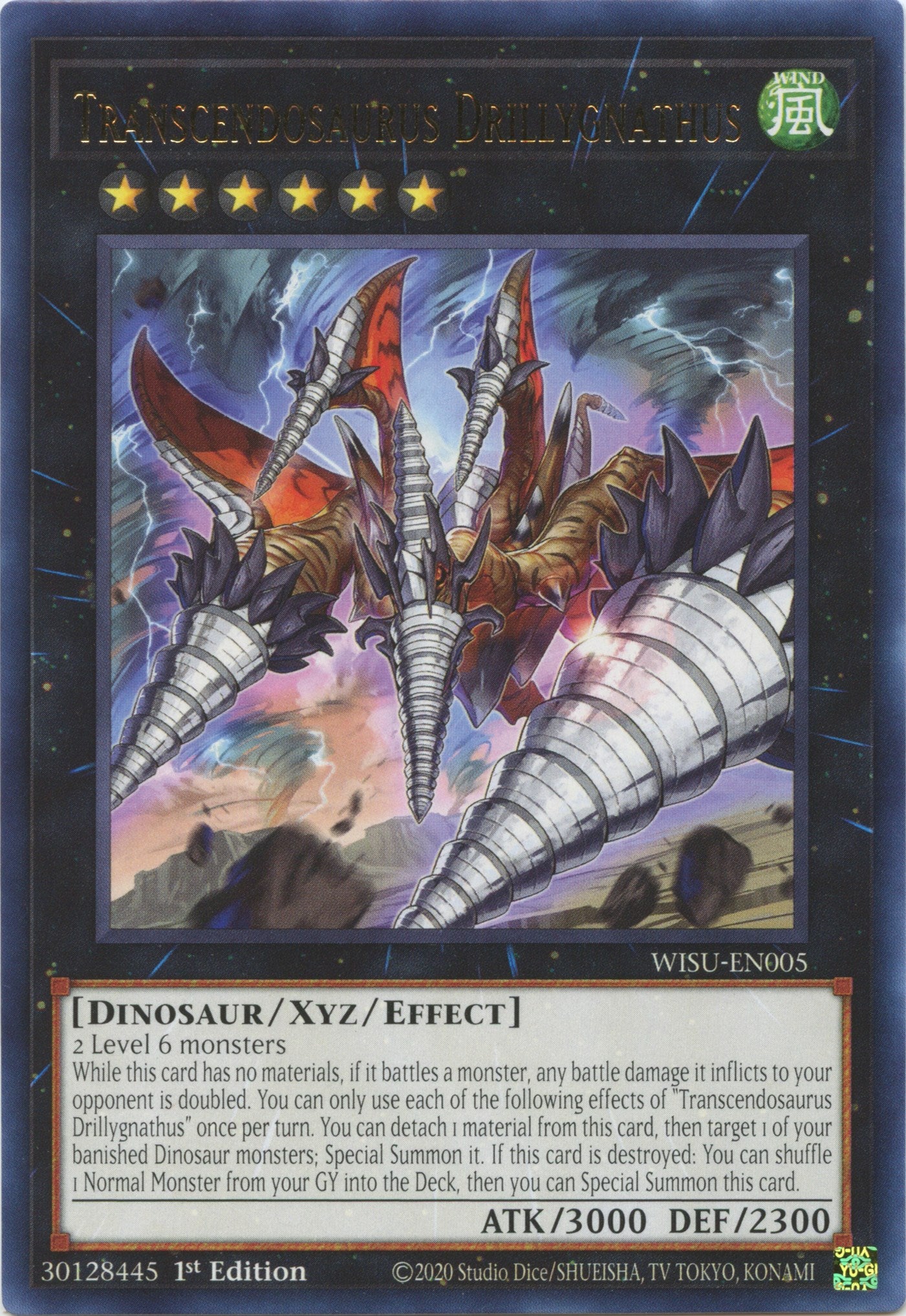 Transcendosaurus Drillygnathus [WISU-EN005] Rare | Exor Games Summserside