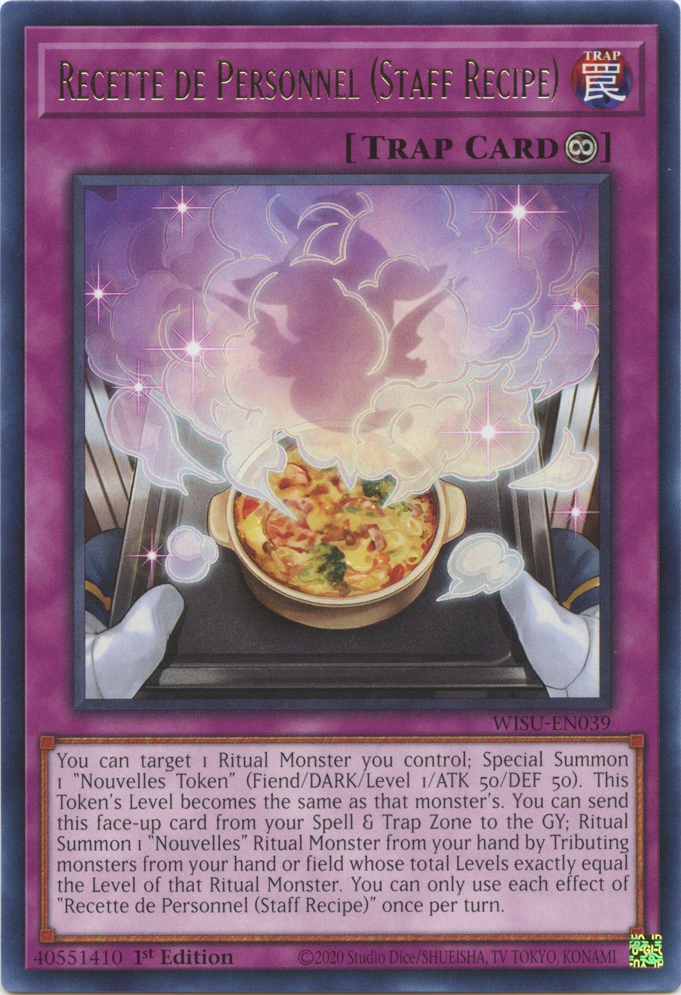 Recette de Personnel (Staff Recipe) [WISU-EN039] Rare | Exor Games Summserside