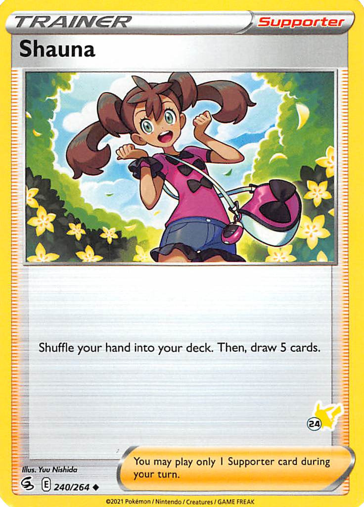 Shauna (240/264) (Pikachu Stamp #24) [Battle Academy 2022] | Exor Games Summserside