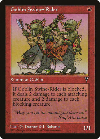 Goblin Swine-Rider [Visions] | Exor Games Summserside