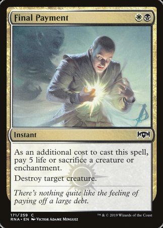 Final Payment [Ravnica Allegiance] | Exor Games Summserside