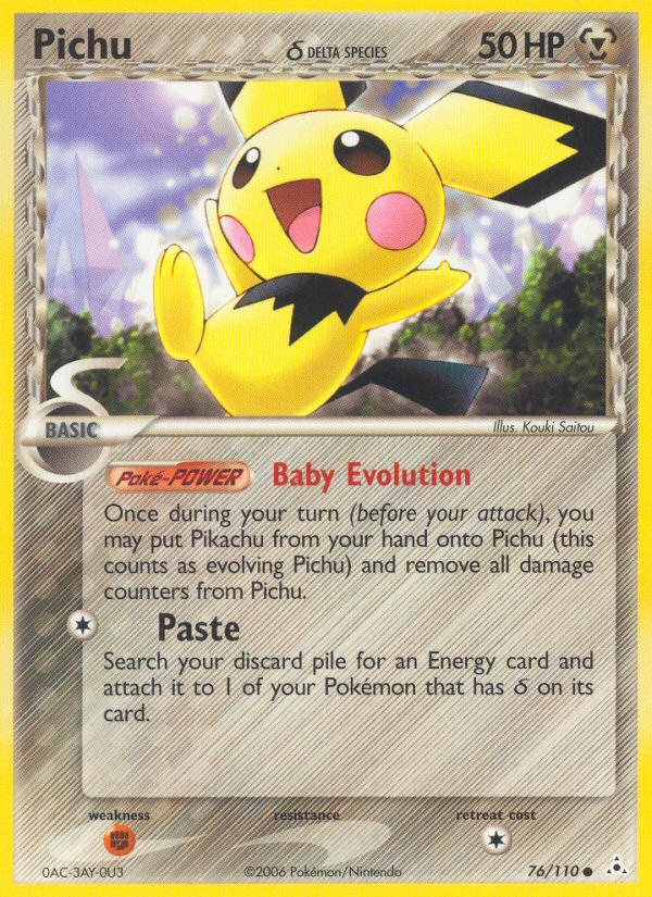 Pichu (76/110) (Delta Species) [EX: Holon Phantoms] | Exor Games Summserside