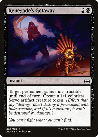 Renegade's Getaway [Aether Revolt] | Exor Games Summserside
