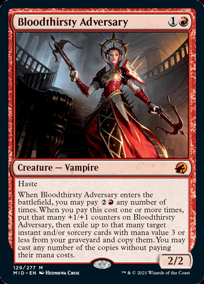 Bloodthirsty Adversary [Innistrad: Midnight Hunt] | Exor Games Summserside