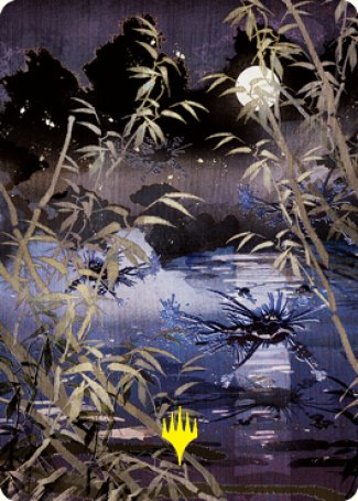 Swamp Art Card (Gold-Stamped Signature) [Kamigawa: Neon Dynasty Art Series] | Exor Games Summserside