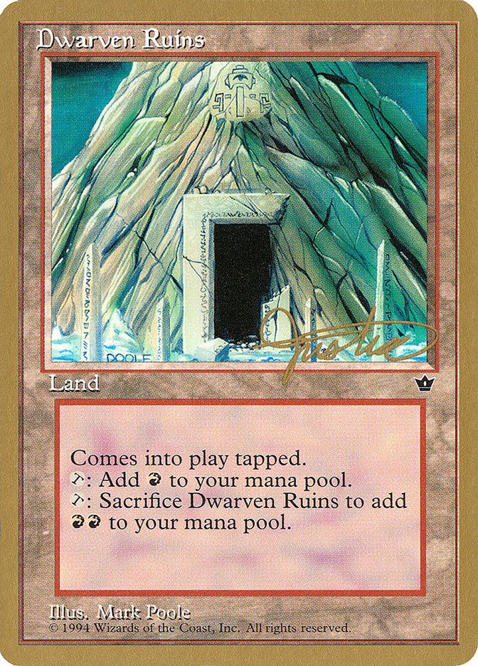 Dwarven Ruins (Mark Justice) [Pro Tour Collector Set] | Exor Games Summserside