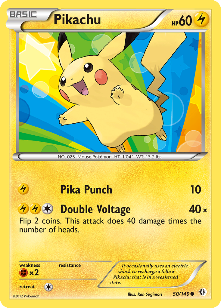 Pikachu (50/149) [Black & White: Boundaries Crossed] | Exor Games Summserside