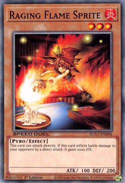 Raging Flame Sprite [SGX1-ENH06] Common | Exor Games Summserside