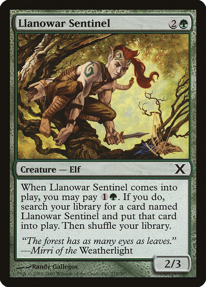 Llanowar Sentinel [Tenth Edition] | Exor Games Summserside