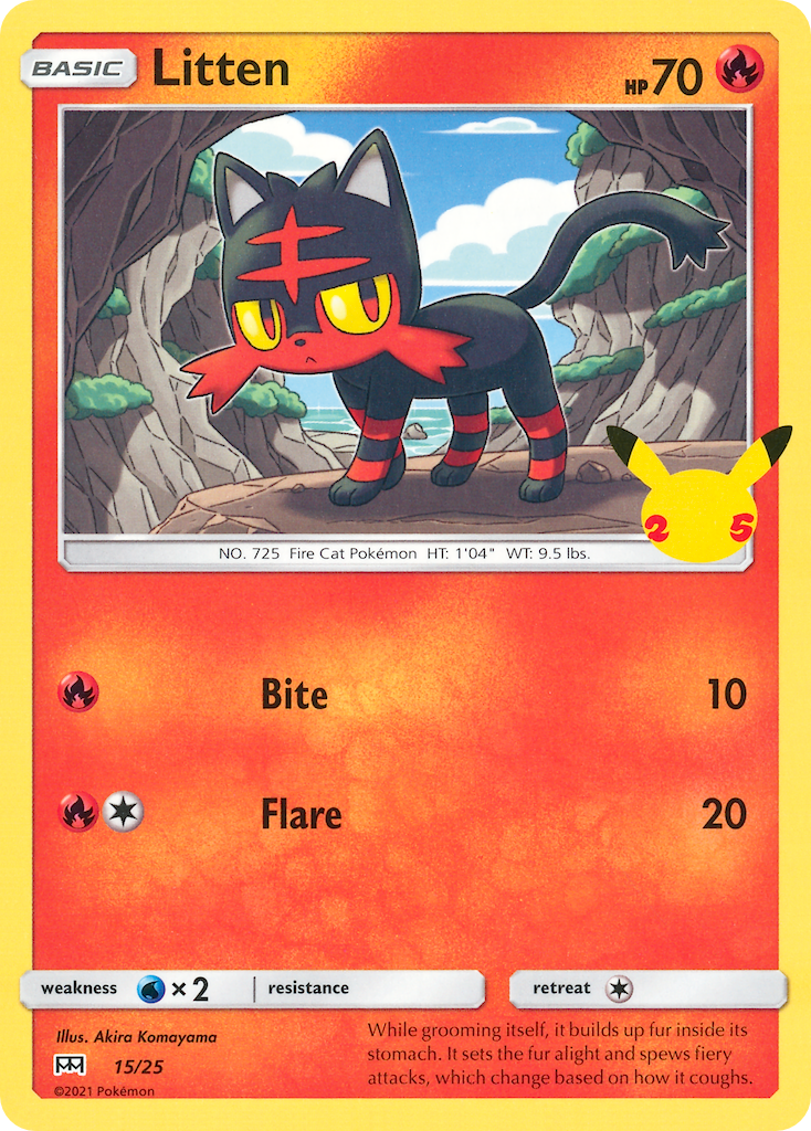 Litten (15/25) [McDonald's 25th Anniversary] | Exor Games Summserside