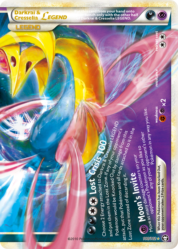 Darkrai & Cresselia LEGEND (100/102) [HeartGold & SoulSilver: Triumphant] | Exor Games Summserside