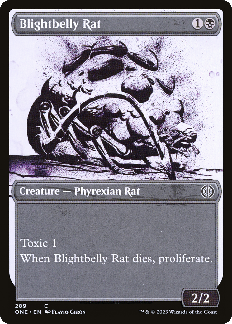 Blightbelly Rat (Showcase Ichor) [Phyrexia: All Will Be One] | Exor Games Summserside