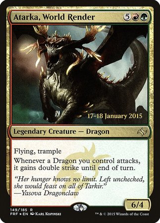 Atarka, World Render [Fate Reforged Promos] | Exor Games Summserside