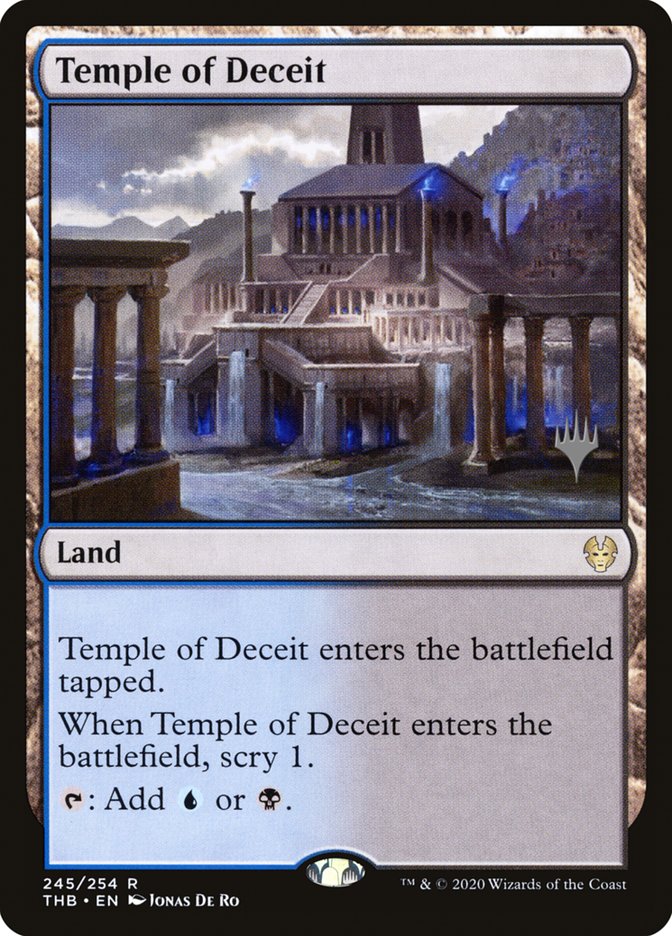 Temple of Deceit (Promo Pack) [Theros Beyond Death Promos] | Exor Games Summserside