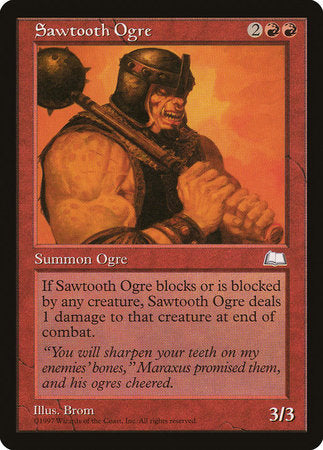 Sawtooth Ogre [Weatherlight] | Exor Games Summserside