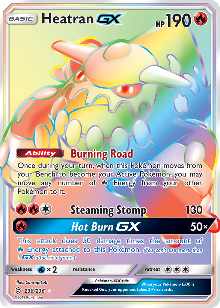 Heatran GX (238/236) [Sun & Moon: Unified Minds] | Exor Games Summserside