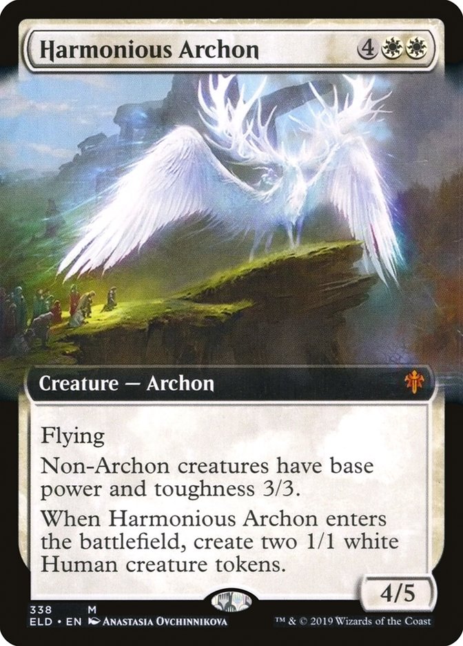 Harmonious Archon (Extended Art) [Throne of Eldraine] | Exor Games Summserside