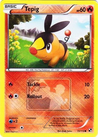 Tepig (15/114) (League Promo) [Black & White: Base Set] | Exor Games Summserside