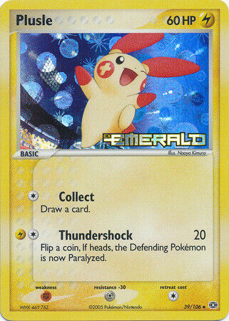 Plusle (39/106) (Stamped) [EX: Emerald] | Exor Games Summserside