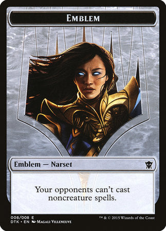 Emblem - Narset Transcendent [Dragons of Tarkir Tokens] | Exor Games Summserside