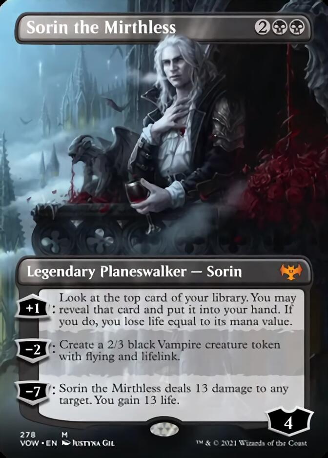 Sorin the Mirthless (Borderless) [Innistrad: Crimson Vow] | Exor Games Summserside