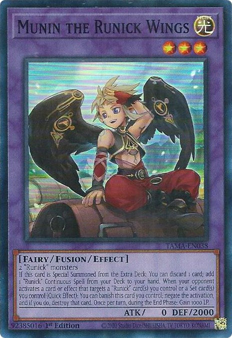 Munin the Runick Wings [TAMA-EN038] Super Rare | Exor Games Summserside