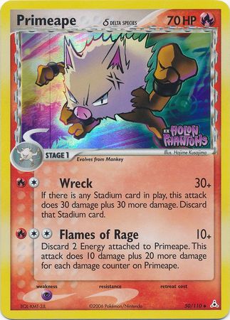 Primeape (50/110) (Delta Species) (Stamped) [EX: Holon Phantoms] | Exor Games Summserside