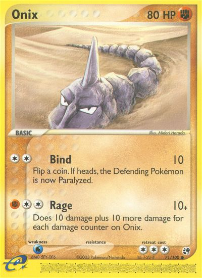 Onix (71/100) [EX: Sandstorm] | Exor Games Summserside