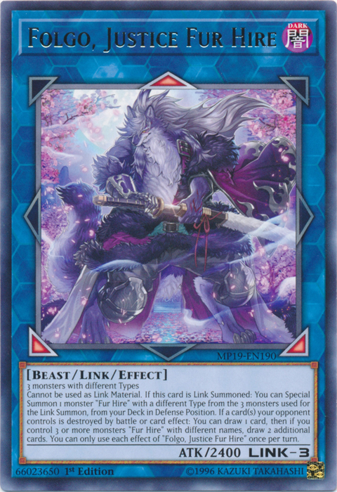 Folgo, Justice Fur Hire [MP19-EN190] Rare | Exor Games Summserside