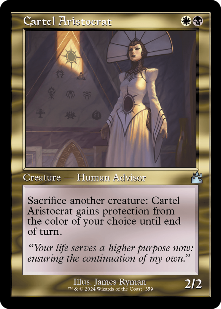 Cartel Aristocrat (Retro Frame) [Ravnica Remastered] | Exor Games Summserside