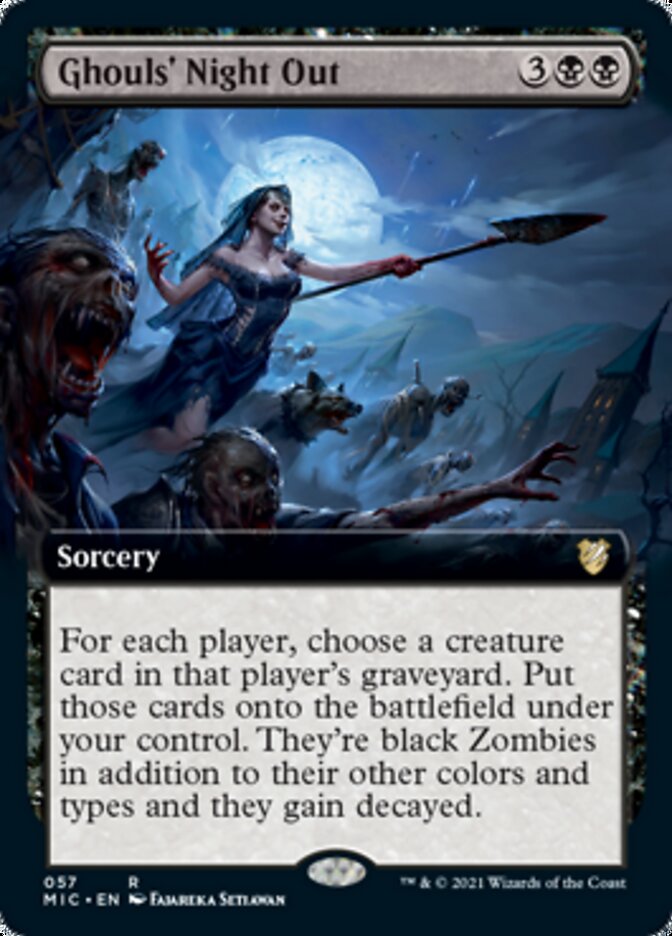 Ghouls' Night Out (Extended) [Innistrad: Midnight Hunt Commander] | Exor Games Summserside