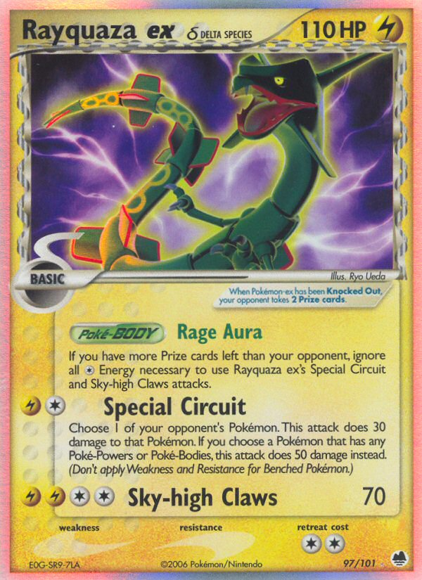 Rayquaza ex (97/101) (Delta Species) [EX: Dragon Frontiers] | Exor Games Summserside