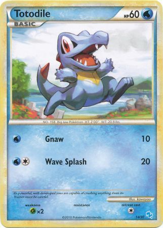 Totodile (14/30) [HeartGold & SoulSilver: Trainer Kit - Gyarados] | Exor Games Summserside