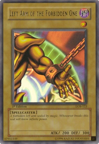 Left Arm of the Forbidden One [LOB-123] Ultra Rare | Exor Games Summserside