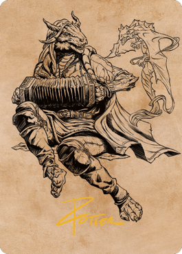 Korlessa, Scale Singer Art Card (Gold-Stamped Signature) [Commander Legends: Battle for Baldur's Gate Art Series] | Exor Games Summserside