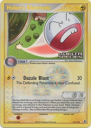 Holon's Electrode (21/113) (Stamped) [EX: Delta Species] | Exor Games Summserside