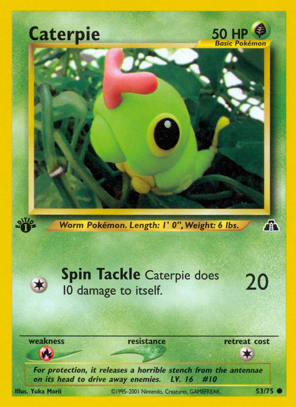 Caterpie (53/75) [Neo Discovery 1st Edition] | Exor Games Summserside